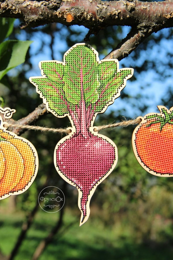 DIY Cross stitch kit on wood