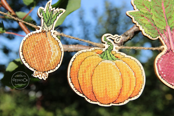 DIY Cross stitch kit on wood