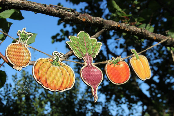 DIY Cross stitch kit on wood