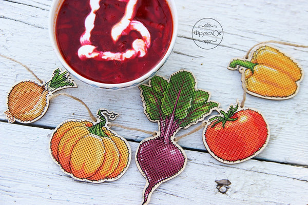 DIY Cross stitch kit on wood