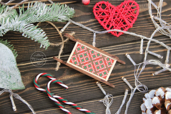 DIY Cross stitch kit on wood