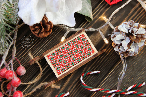 DIY Cross stitch kit on wood