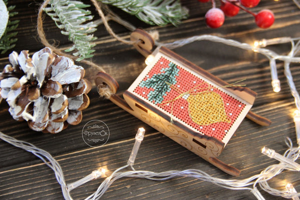 DIY Cross stitch kit on wood