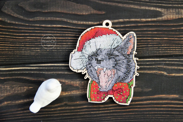 DIY Cross stitch kit on wood