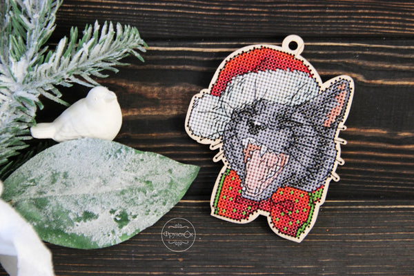 DIY Cross stitch kit on wood