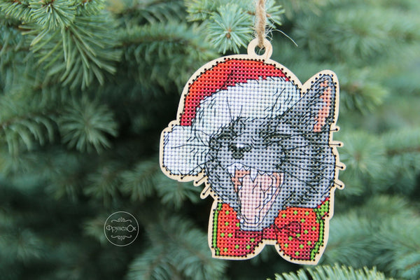 DIY Cross stitch kit on wood