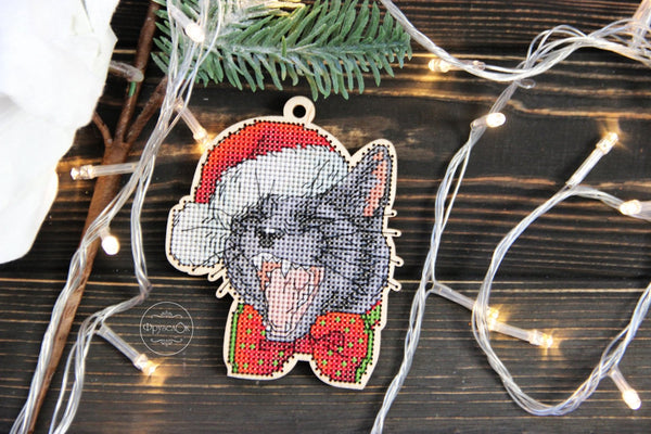 DIY Cross stitch kit on wood