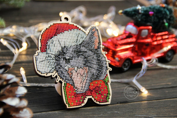 DIY Cross stitch kit on wood