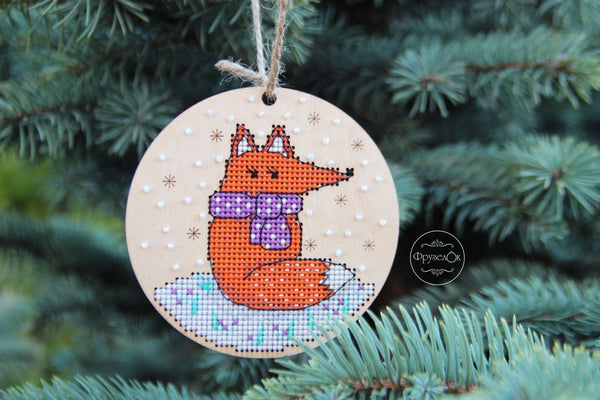 DIY Cross stitch kit on wood