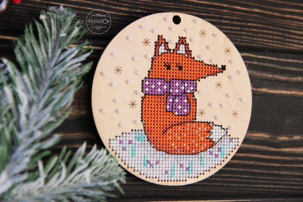 DIY Cross stitch kit on wood