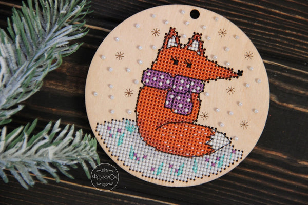 DIY Cross stitch kit on wood