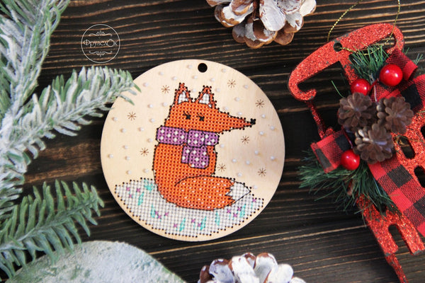 DIY Cross stitch kit on wood