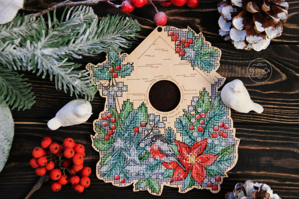DIY Cross stitch kit on wood