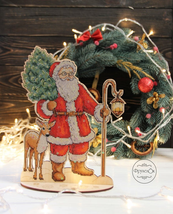 DIY Cross stitch kit on wood