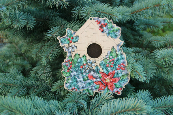 DIY Cross stitch kit on wood