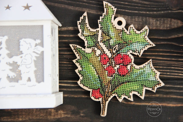 DIY Cross stitch kit on wood