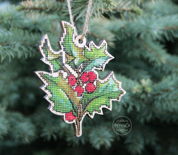 DIY Cross stitch kit on wood