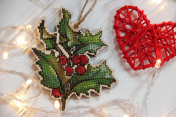 DIY Cross stitch kit on wood