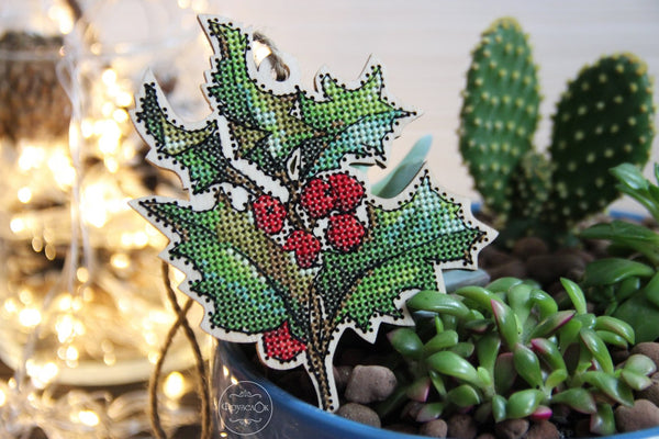 DIY Cross stitch kit on wood