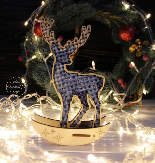 DIY Cross stitch kit on wood