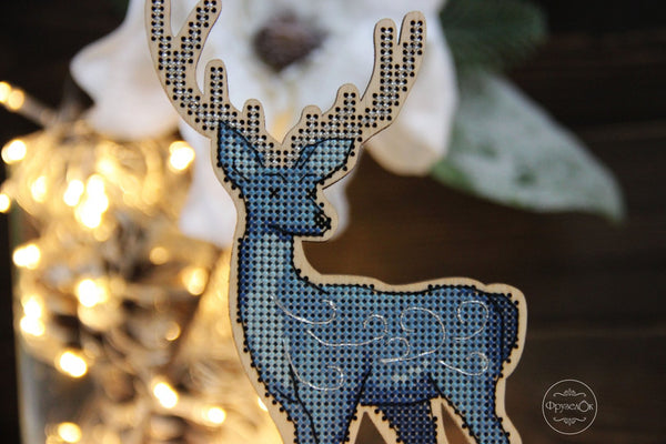 DIY Cross stitch kit on wood