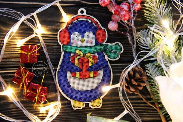 DIY Cross stitch kit on wood