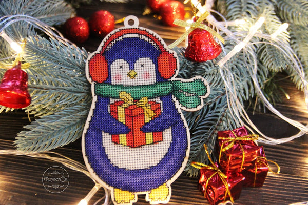 DIY Cross stitch kit on wood