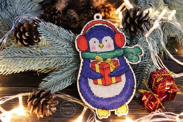 DIY Cross stitch kit on wood