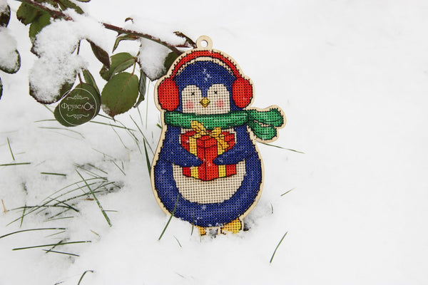 DIY Cross stitch kit on wood