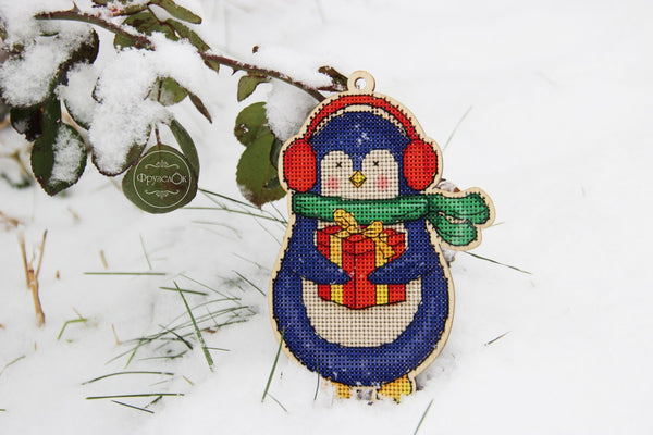 DIY Cross stitch kit on wood