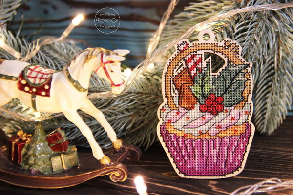 DIY Cross stitch kit on wood