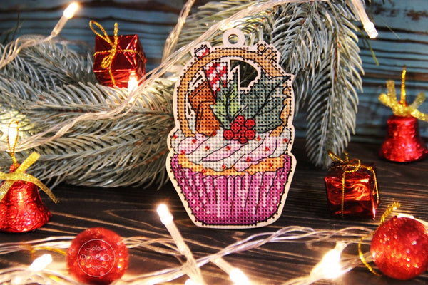 DIY Cross stitch kit on wood