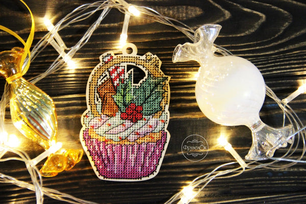 DIY Cross stitch kit on wood