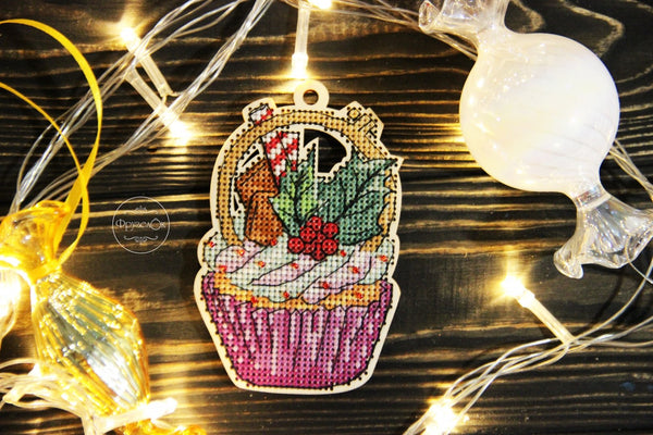 DIY Cross stitch kit on wood