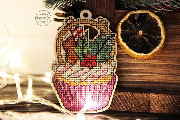 DIY Cross stitch kit on wood