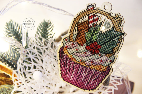 DIY Cross stitch kit on wood