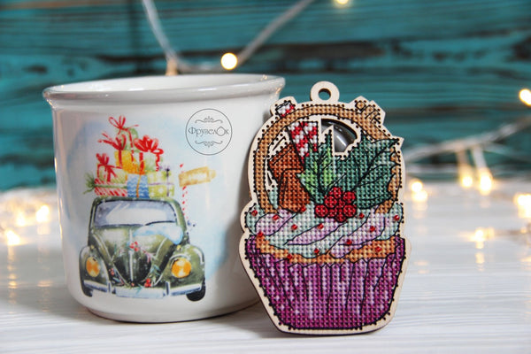 DIY Cross stitch kit on wood