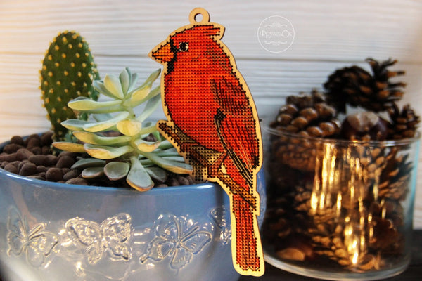 DIY Cross stitch kit on wood