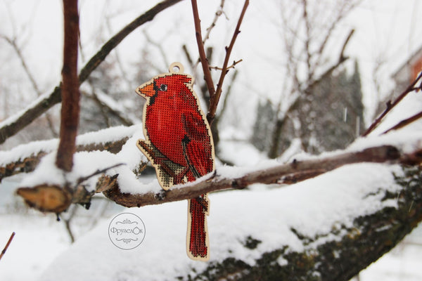 DIY Cross stitch kit on wood