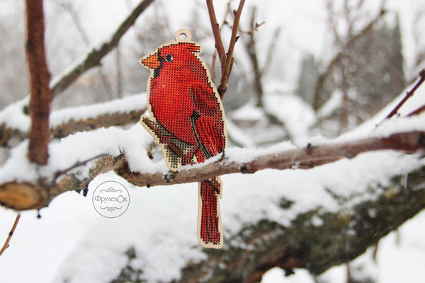 DIY Cross stitch kit on wood