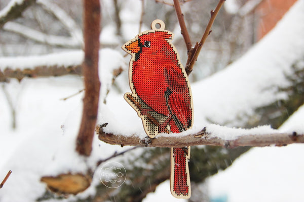 DIY Cross stitch kit on wood