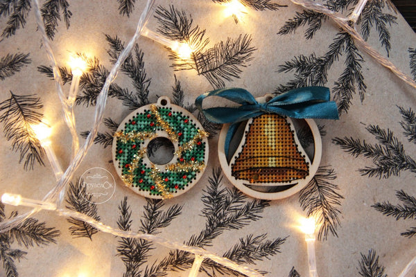 DIY Cross stitch kit on wood