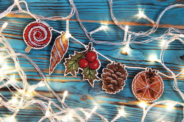 DIY Cross stitch kit on wood