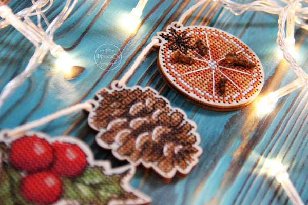 DIY Cross stitch kit on wood