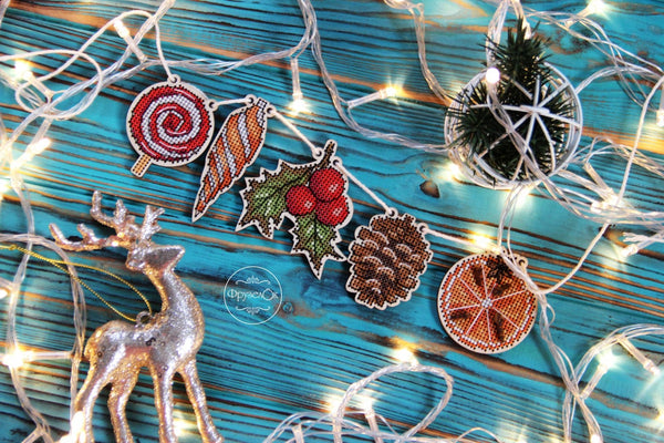 DIY Cross stitch kit on wood