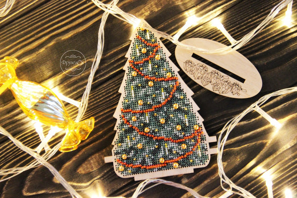 DIY Cross stitch kit on wood