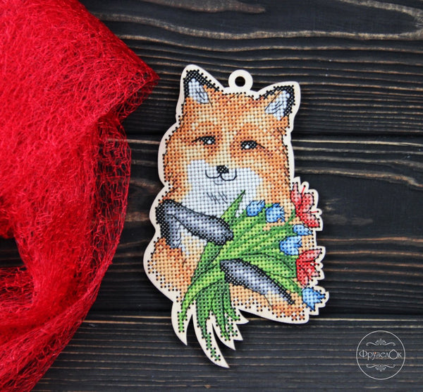 DIY Cross stitch kit on wood