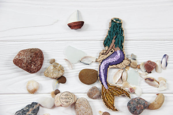 DIY Cross stitch kit on wood