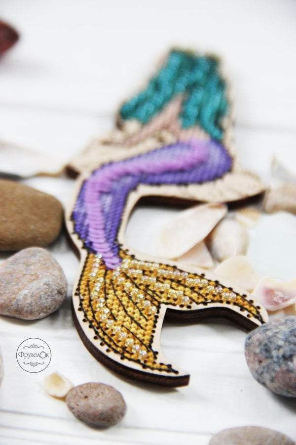 DIY Cross stitch kit on wood