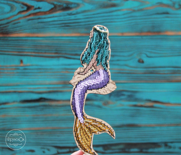 DIY Cross stitch kit on wood